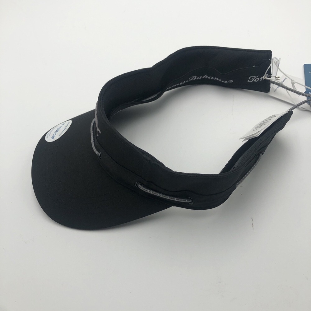 Tommy Bahama Visor Sun Hat Cap Adjustable Black Fishing NWT Visor White Hat NEW - Picture 5 of 16